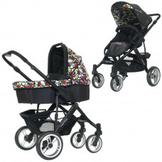 Универсальная коляска 2 в 1 ABC Design Mamba Amore Nero (61028/1014)