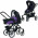 Универсальная коляска 2 в 1 ABC Design Mamba Purple-Black (61028/208)