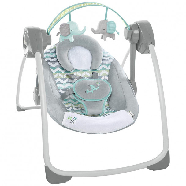 Крісло-гойдалка Bright Starts Ingenuity Comfort 2 Go Слоник (60674)