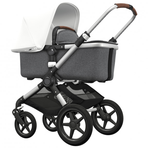 Универсальная коляска 2 в 1 Bugaboo Fox Fresh White/Grey Melange (шасси Aluminium)