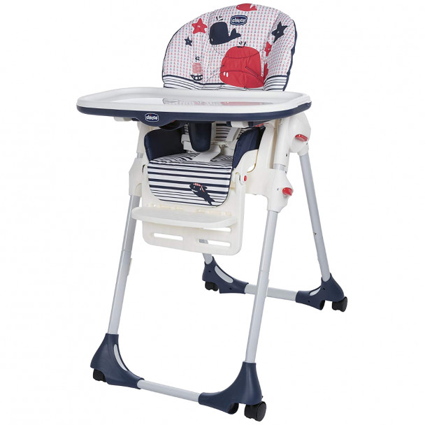 Стільчик для годування Chicco Polly Easy - 4 Route Marine (79565.42)