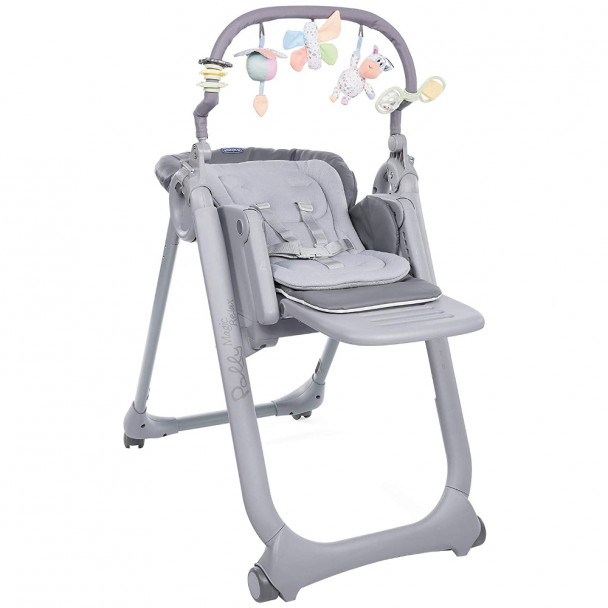 Стільчик для годування Chicco Polly Magic Relax Graphite (79502.21)