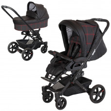 Універсальна коляска 2 в 1 HARTAN VIP GTS 744 Red Check (2279-101-744-1)