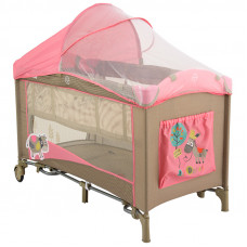 Манеж-кровать Milly Mally Mirage  Deluxe Pink Cow (0463)
