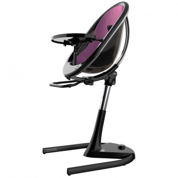 Стульчик для кормления MIMA Moon Black/Aubergine