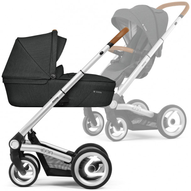 Універсальна коляска 2 в 1 Mutsy Icon Vision Urban Grey (шасі Silver Reflective)