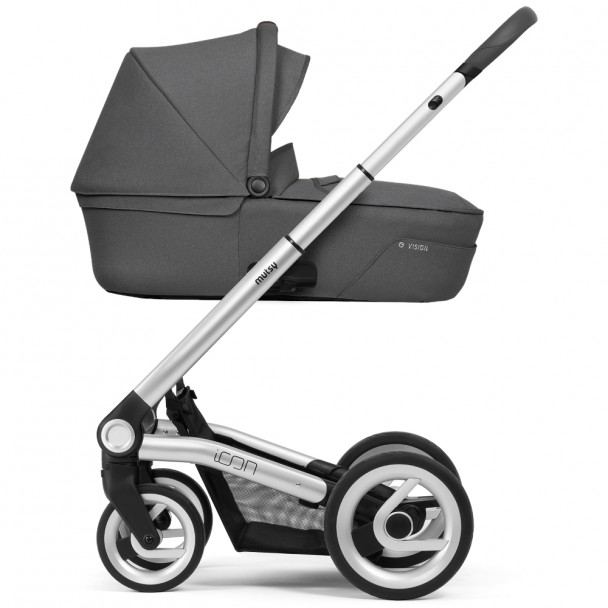 Классическая коляска Mutsy Icon Vision Titanium Grey (шасси Silver)