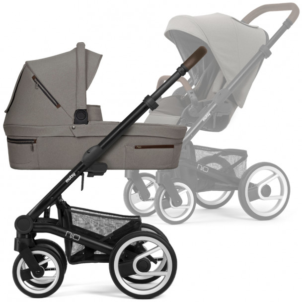 Універсальна коляска 2 в 1 Mutsy Nio Journey Taupe Grey (шасі Black)