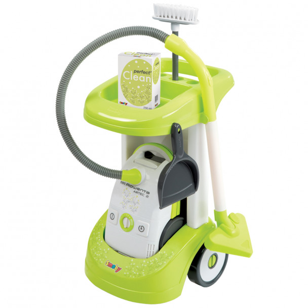 Прогулянкова коляска для прибирання Smoby Cleaning Trolley Vacuum Cleaner (024406)