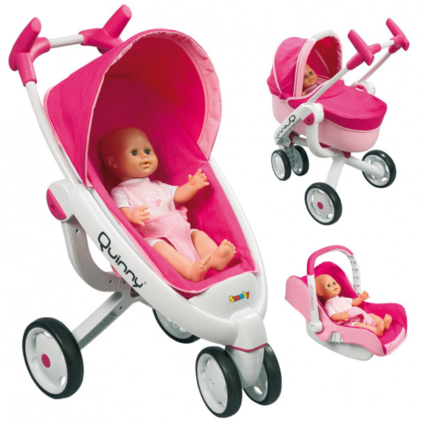Коляска для куклы 4 в 1 Smoby Maxi-Cosi&Quinny Pushchair With Pram And Seat (550389)