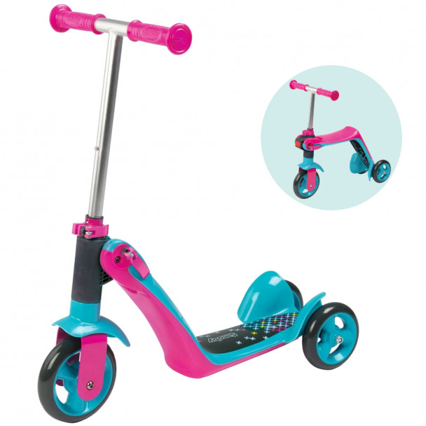 Самокат-трансформер Smoby 2 in 1 Switch Scooter Pink (750603)