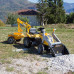 Трактор педальный с прицепом, передним и задним ковшами Smoby Farmer Max Yellow (710301)